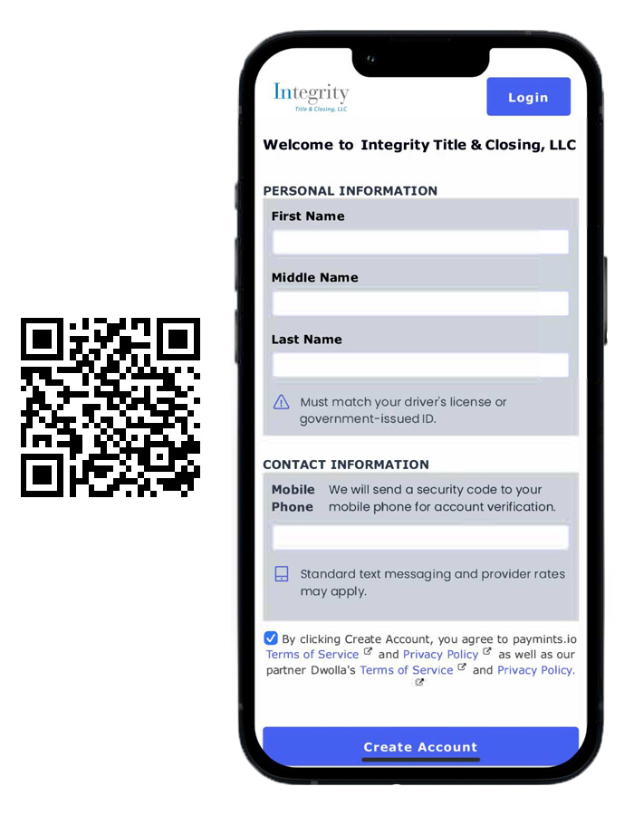 Mobile Screenshot with QR Code